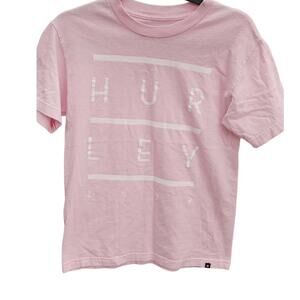 Hurley T-shirt Classic Fit Logo Pink Small
